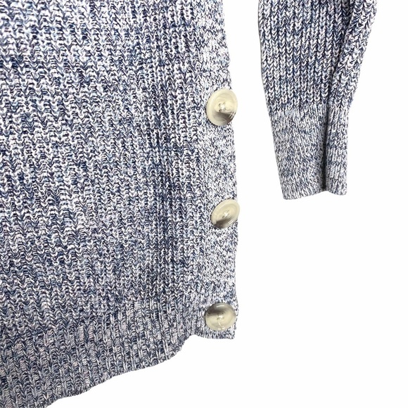 LOFT Cotton Sweater Side button detail - Picture 7 of 11